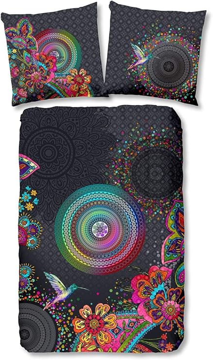 Hip Bettwasche Izefia Satin Bunt Grosse 135x200 Cm 80x80 Cm