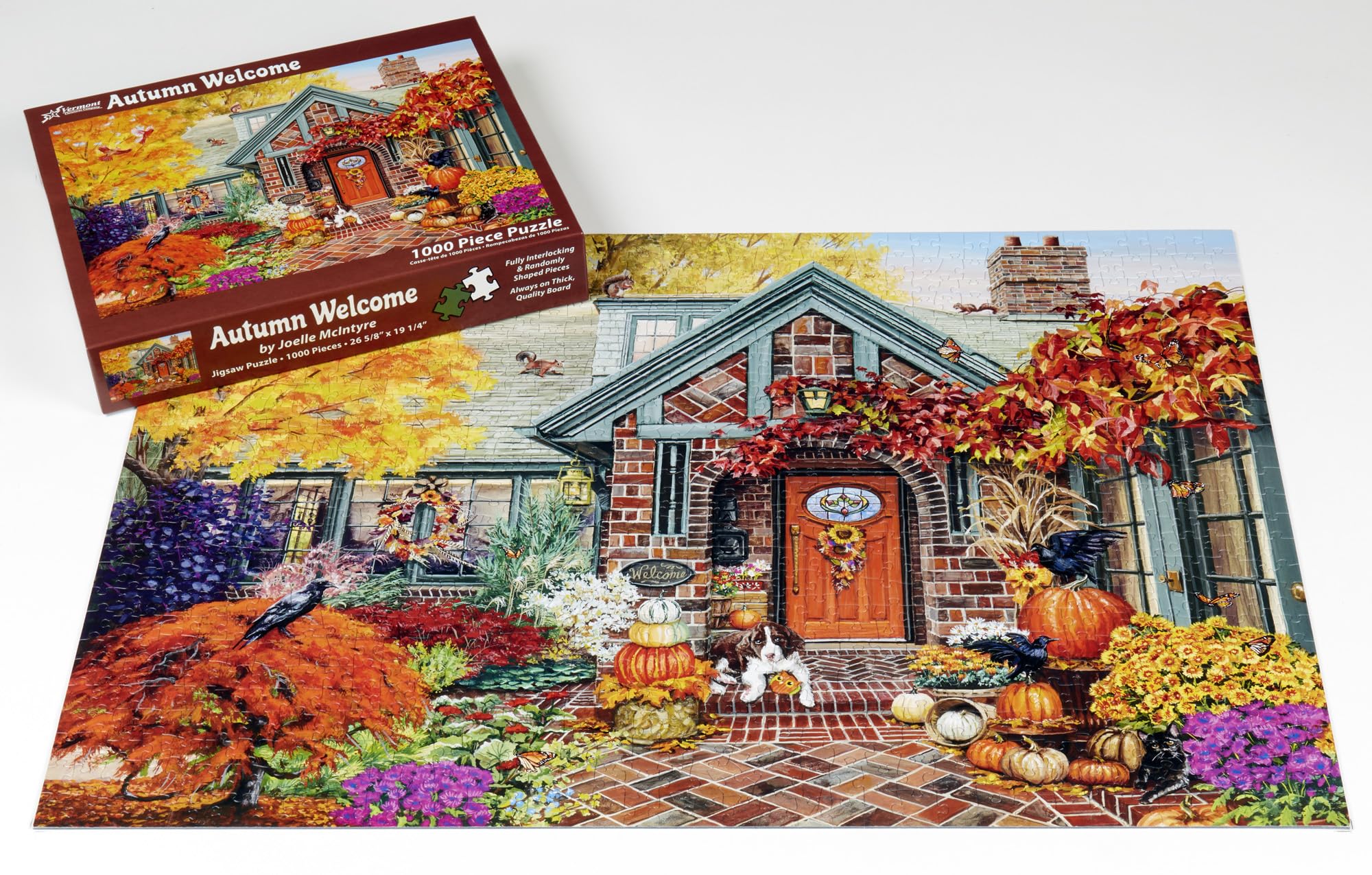 Vermont Christmas Company Autumn Welcome Jigsaw Puzzle 1000 Piece
