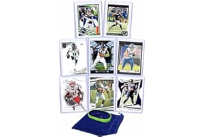 G.O.A.T CHASER Seattle Seahawks Cards: Sam Darnold, Kenneth Walker III, Jaxon Smith-Njigba, Tyler Lockett, Cooper Kupp, Marquez Valdes-Scantling, Shaun Alexander, and Russell Wilson ASSORTED Football Stars & GOATs Trading Card & Wristbands Gift Pack