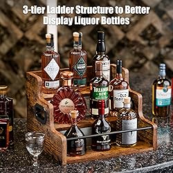 KLM Liquor Bottle Display Shelf, Coffee Syrup Rack