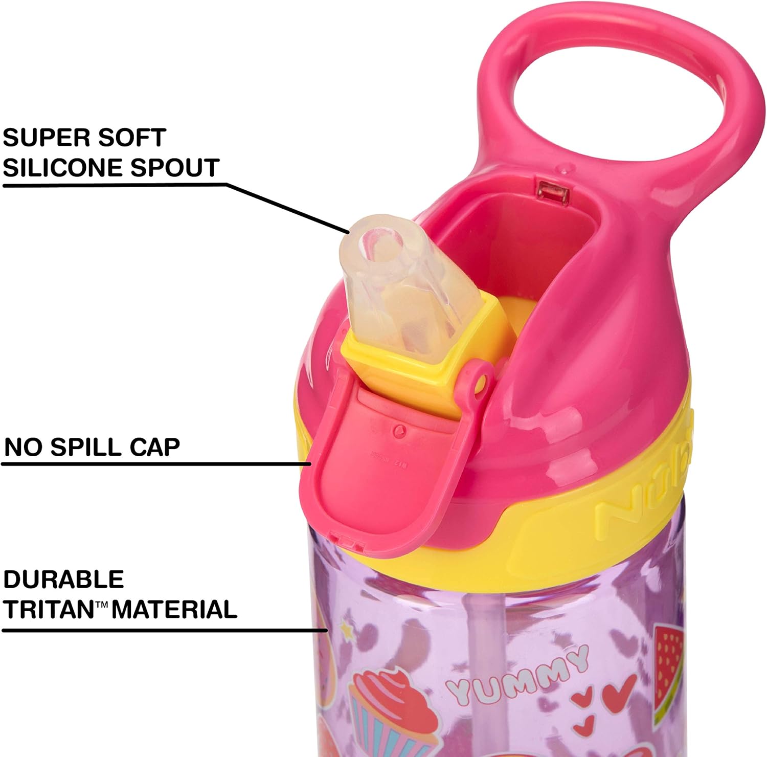 nuby trendz grande water bottle
