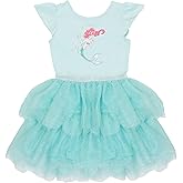 Disney Girls Princess Tutu Dress - Ruffle Short Sleeve Party Dress for Toddlers & Kids - Fairy Tale Dress-Up Outfit