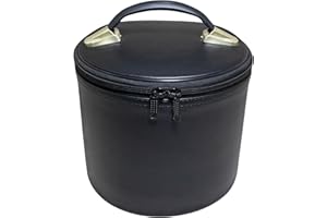 UK EMPIRE GROUP Deluxe Masonic Fez Hat Case Black (Imitation Leather) – Shriner Hat Carrying Display Storage Box | Freemasons Cap Bags/Cases