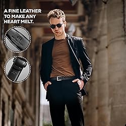 Marino’s Premium Belt Men, Genuine Leather Dress