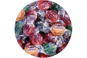THE HAMPTON CANDY COMPANY Arcor Sugar Free Fruit Hard Candy, 1 Pound Bulk Bag (Approx 70 Pieces), Individually Wrapped Hard Candy, The Hampton Popcorn & Candy Company
