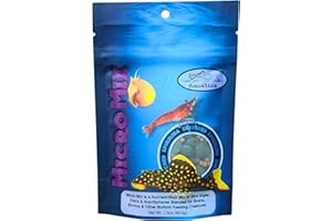 Invert Aquatics Micro Mix - Sinking Blended Diet for Snails, Shrimp & Bottom Feeding Fish (1.5 oz (42.5g))