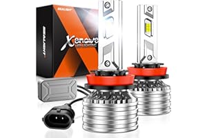 SEALIGHT H11/H8/H9 Fog Bulb, X4I 70,000LM Super Bright H11 Light Powersport, Cool White with Cooling Fan, Plug and Play, Pack of 2