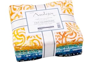 Lunn Studios Artisan Batiks Azulejos 18 Fat Quarters Robert Kaufman Fabrics FQ-2063-18