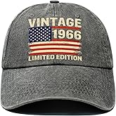 60th Birthday Gifts for Men 1966 Cool 60 Year Old Birthday Gift Ideas Husband Dad - Adjustable 60th Bday Baseball Cap