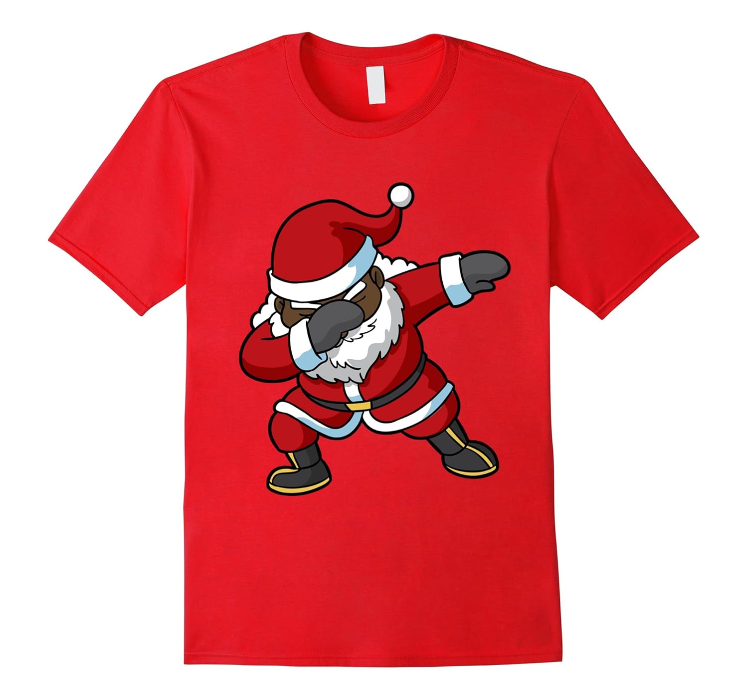 Christmas Dabbing Black Santa Claus Shirt-ANZ