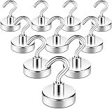Neosmuk Magnetic Hooks Heavy Duty 20lbs Pack of 10 for Fridge Curtain Grill