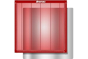 Dofiki Steel Honeycomb Laser Bed 400mm x 400mm Magnetic Honeycomb Cutting Mat for Laser Engraver Cutter Tray, Cutting Area: 400mm x 400mm, 15.7" x 15.7" Red