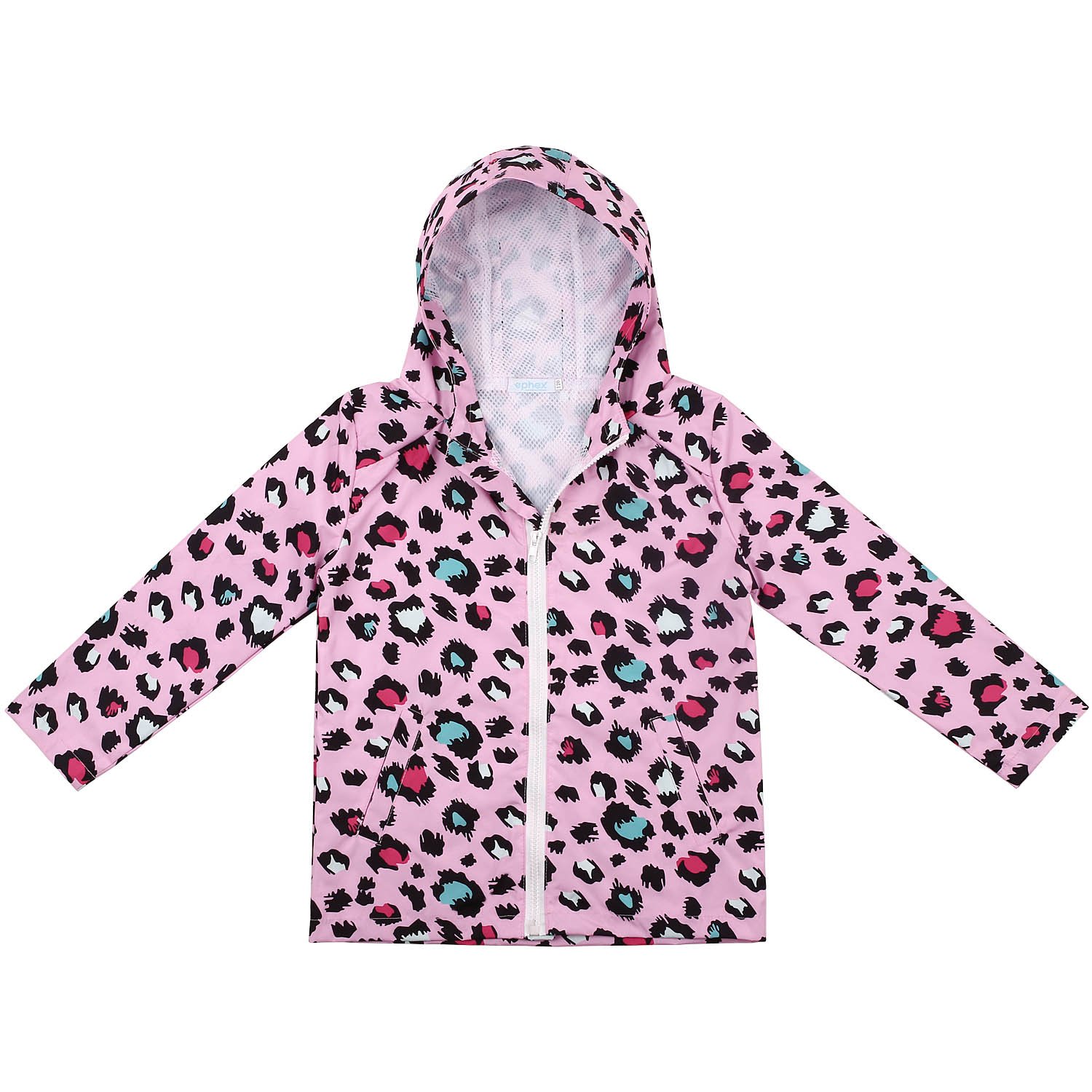 leopard print raincoat with hood
