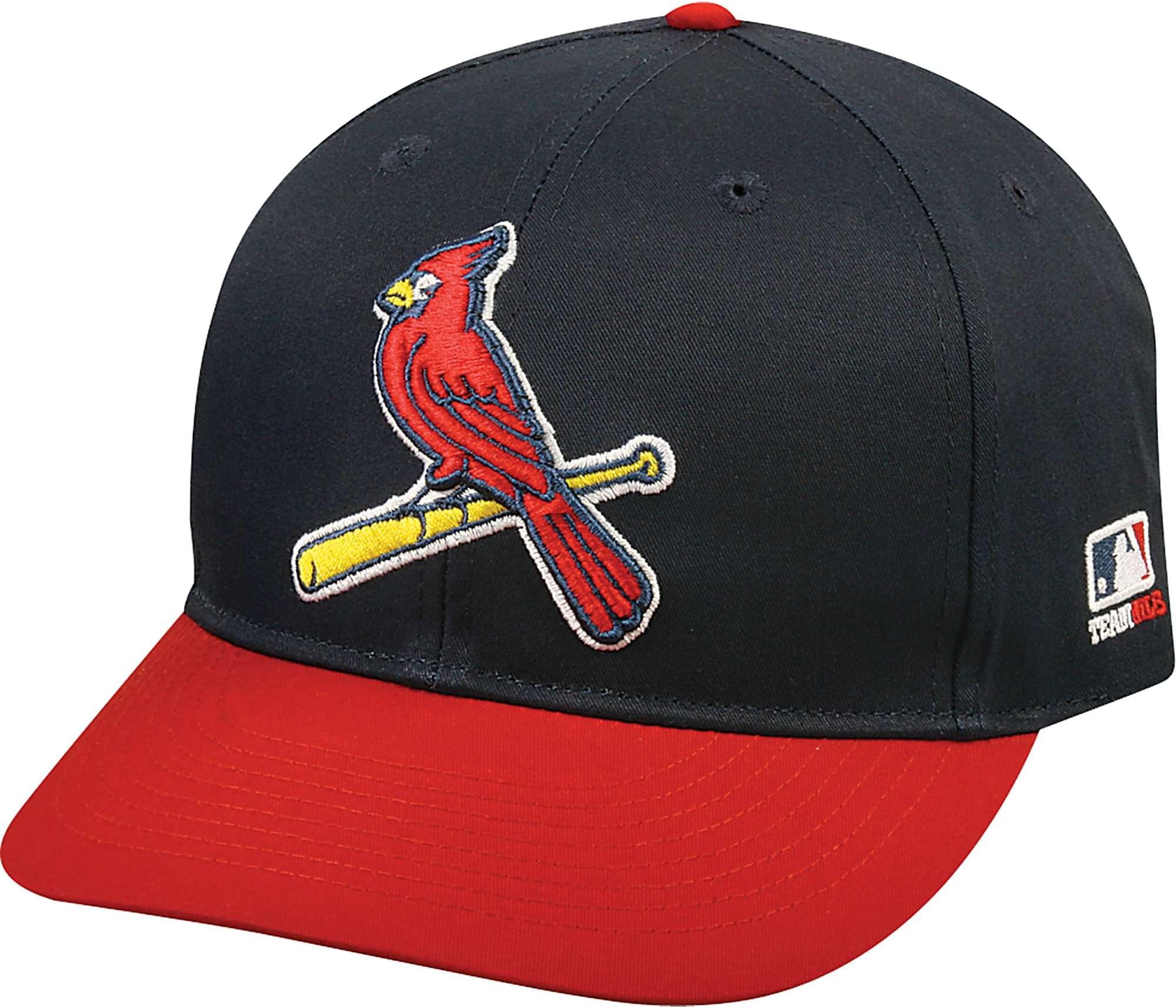 OC Sports MLB-300 MLB Cotton Twill Baseball Cap - St. Louis Cardinals Alternate Navy Red / 6 3/8" - 7"