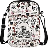 GJTIM Smut Reader Gift Spicy Book Lover Gift I Look Better Bent Over A Book Proud Smut Reader Crossbody Bag