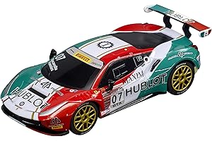 Carrera 64186 Ferrari 488 GT3 Squadra Corse Garage Italia No. 7 1:43 Scale Analog Slot Car Racing Vehicle GO!!! Slot Car Toy Race Track Sets