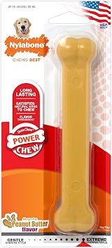 Nylabone Dura Chew Extreme Nylon Dog Bone Large Up to 23 kg Peanut Butter view 8