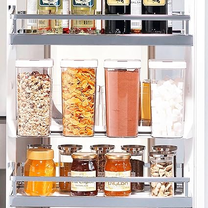 Vorratsdosen Set für Hochschrank Apothekerauszug Apothekerschrank DISPENSA / Zubehör für Nobilia Apothekerschränke von SO-TEC