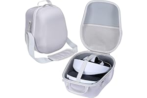 khanka Hard Travel Case Replacement for Sony PlayStation VR 2, Carrying Case with Shoulder Strap and Lens Protector Cover, Co