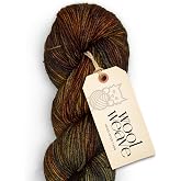 Superwash Merino Wool Yarn for Knitting &amp; Crocheting - Premium Hand Dyed Yarn, 100g, 240 Yards DK Weight - Soft &amp; Durable Brown Variegated Yarns