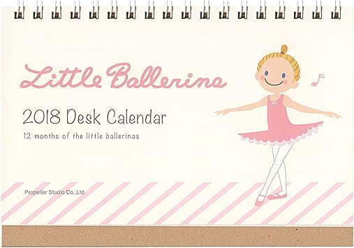 Amazon デスクカレンダー 卓上 リトルバレリーナ 17年12月から18年12月対応 Dc 1 カレンダー 文房具 オフィス用品