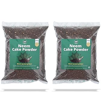 HN Organics 100% Neem Cake Powder 500gm Pack of 2