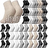 Liitrsh 30 Pack Women Fuzzy Socks Bulk with Grip Winter Warm Fluffy Non Slip Sleeping Sock for Christmas Indoor