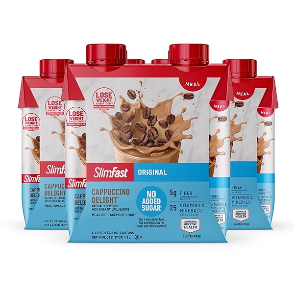 SLIMFAST MEAL REPLACEMENT SHAKE, ORIGINAL CAPPUCCINO DELIGHT, NO...