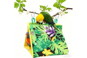 Bird Nest Snuggle Hut, Winter Warm Bird Nest House Hammock Hanging Sleeping Bed for Birds Parakeet Cockatiels Parrot Bed Pet 