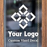Custom Logo Decals - Vinyl Business Stickers - Custom Decals Stickers Vinyl for Windows, Walls, Glass - Branding for Business, Home, Office