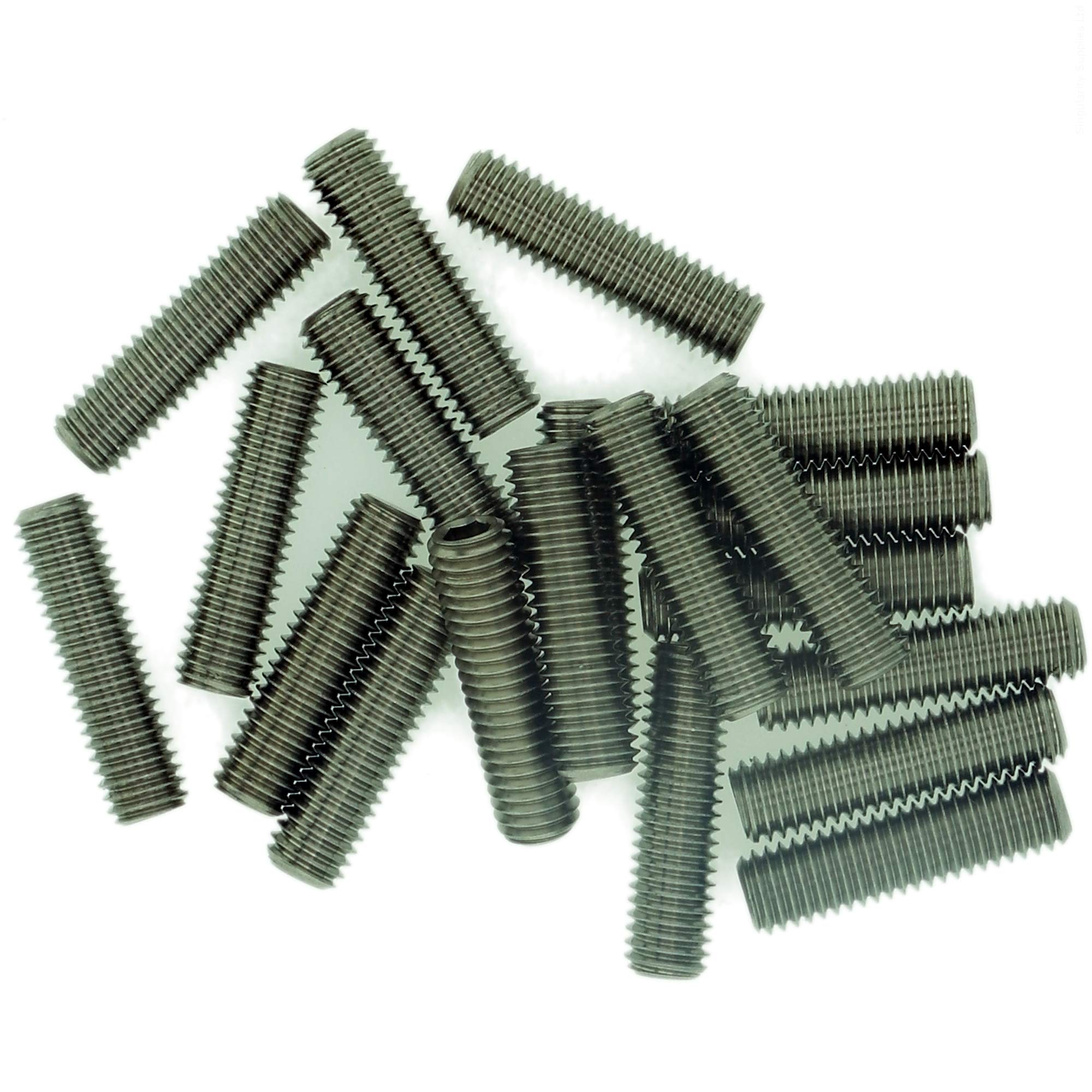 M3 (3mm x 5mm) Hex Socket Grub Screw (Flat Point) - Stainless Steel (A2) (Pack of 20)