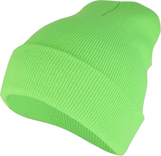 neon green winter hat