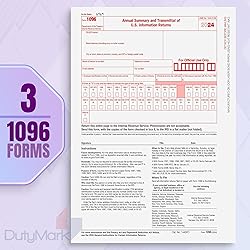 1099 NEC Tax Forms 2024, 50 4 Part Tax Forms