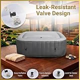 SHATCHI 6 Person Square Inflatable Spa Cover 140 x 140 cm 145 cm Tubs view 6