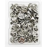 JIANYI Lock Pin Backs for Lapel Pins, 50 Pack | Pin Back Replacement, Metal Enamel Pin Backing, For Craft Making, Silver