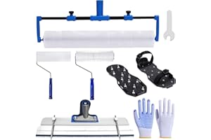 BERXOL Self-Leveling Cement Tool Kit, Spike Roller, Paint Roller, Epoxy Shoes Spikes, Floor Leveling Tools (Latest Models)
