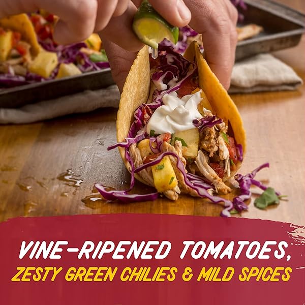 RO-TEL TOMATOES DICED WITH GREEN MILD CHILES, 10 OZ