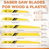 KapStrom Reciprocating Saw Blade Set 32 Pcs Heavy-Duty HCS Bi-Metal Wood Metal view 2
