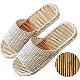 SKYTRAX COMF Odor-resistant Japanese Bamboo House Slippers for Sweaty Feet for Summer Cooling Slippers with Non-slip Soft Sole for Tatami and Indoor Easy to Clean