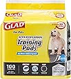 Glad for Pets Black Charcoal Puppy Pads | Puppy Potty Training Pads That ABSORB & NEUTRALIZE Urine Instantly | New & Improved Quality, 100 count