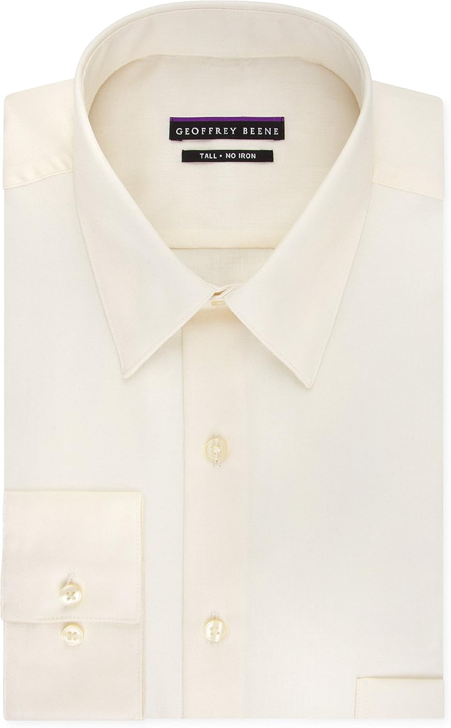 Geoffrey Beene Men's TALL FIT Dress Shirts Sateen Solid (Big and Tall): Clothing