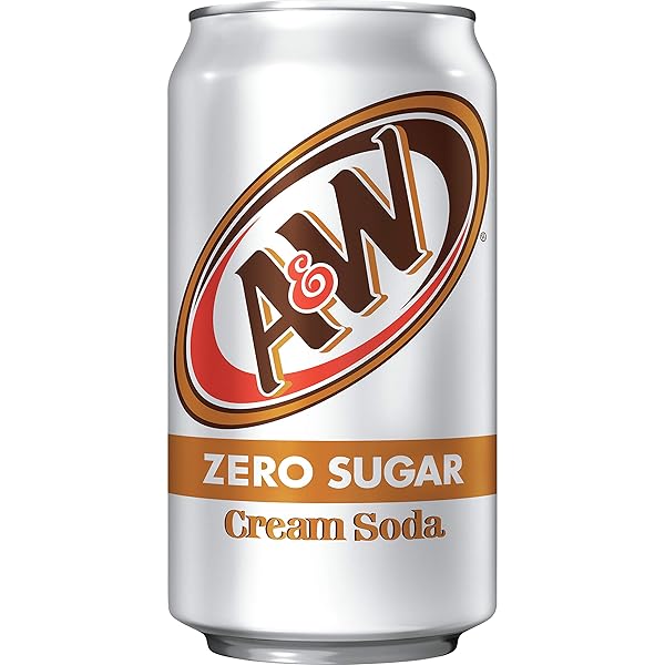 A&W CREAM SODA ZERO SUGAR, 12 FL OZ CANS, 12 PACK