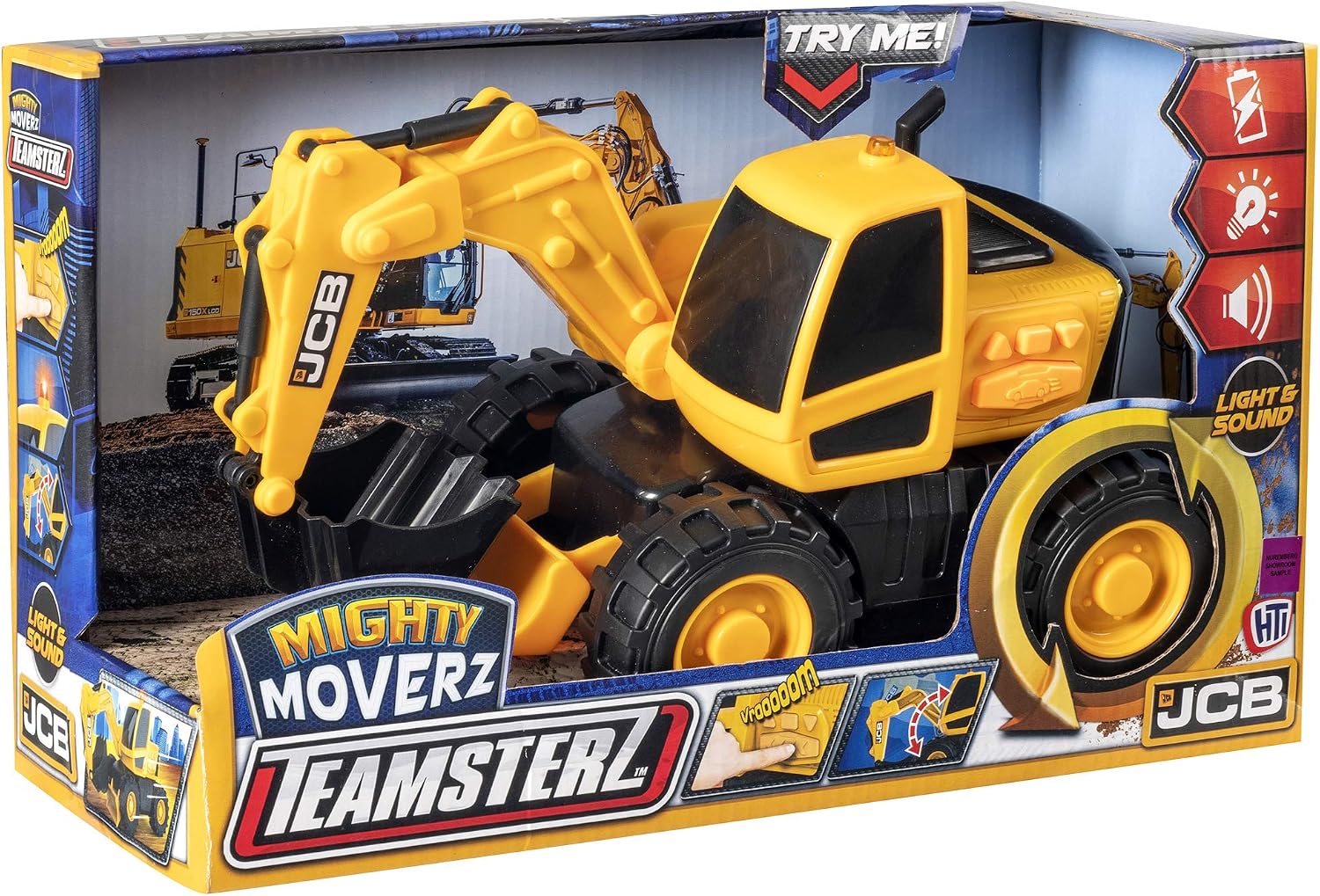 JCB Might Moverz - Kids Toys - Construction Excavator Toy - Truck Toy - iconic Construction Vehicles - Kids' Play Figures & Vehicles - 2 Year Old Boys & Girls Plus - Image 5