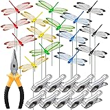 NiHome 15PCS Decorative Dragonflies with 10 Clips