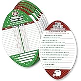 Big Dot of Happiness The Big Game - 2-in-1 Football Party Cards - Activity Duo Games - Set of 20