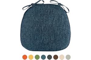 Chair Pads for Dining Chairs Set of 4 with Ties, Seat Cushions for Kitchen Chairs Farmhouse, Dining Room Chair Cushions Non S