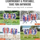 VEVOR Inflatable Bumper Balls 2-Pack 4FT PVC Sumo Zorb Bubble Balls for Kids view 6