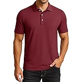Cavva Polo Shirts for Men Performance Mens Golf Shirt Dry Fit Collared Polo Shirts Short Sleeve Moisture Wicking