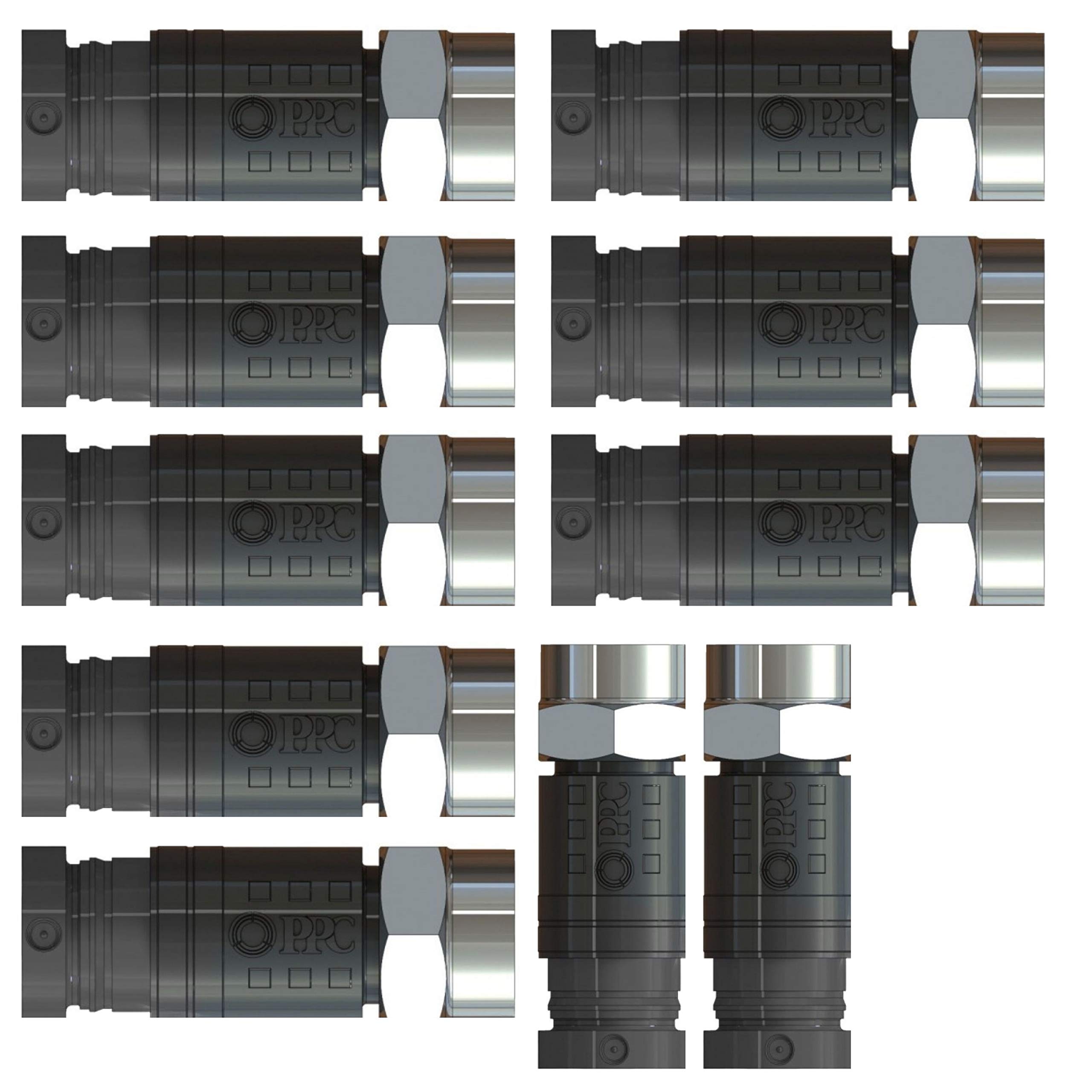 DRAGONSAT Compression F Connector Professional for CT63 WF65 Shotgun Twin Sky coax Satellite Cable 10 PACK - as used by the leading Uk Satellite Company