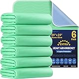 6 Pack 24” x 24” Extra Heavy Absorbency